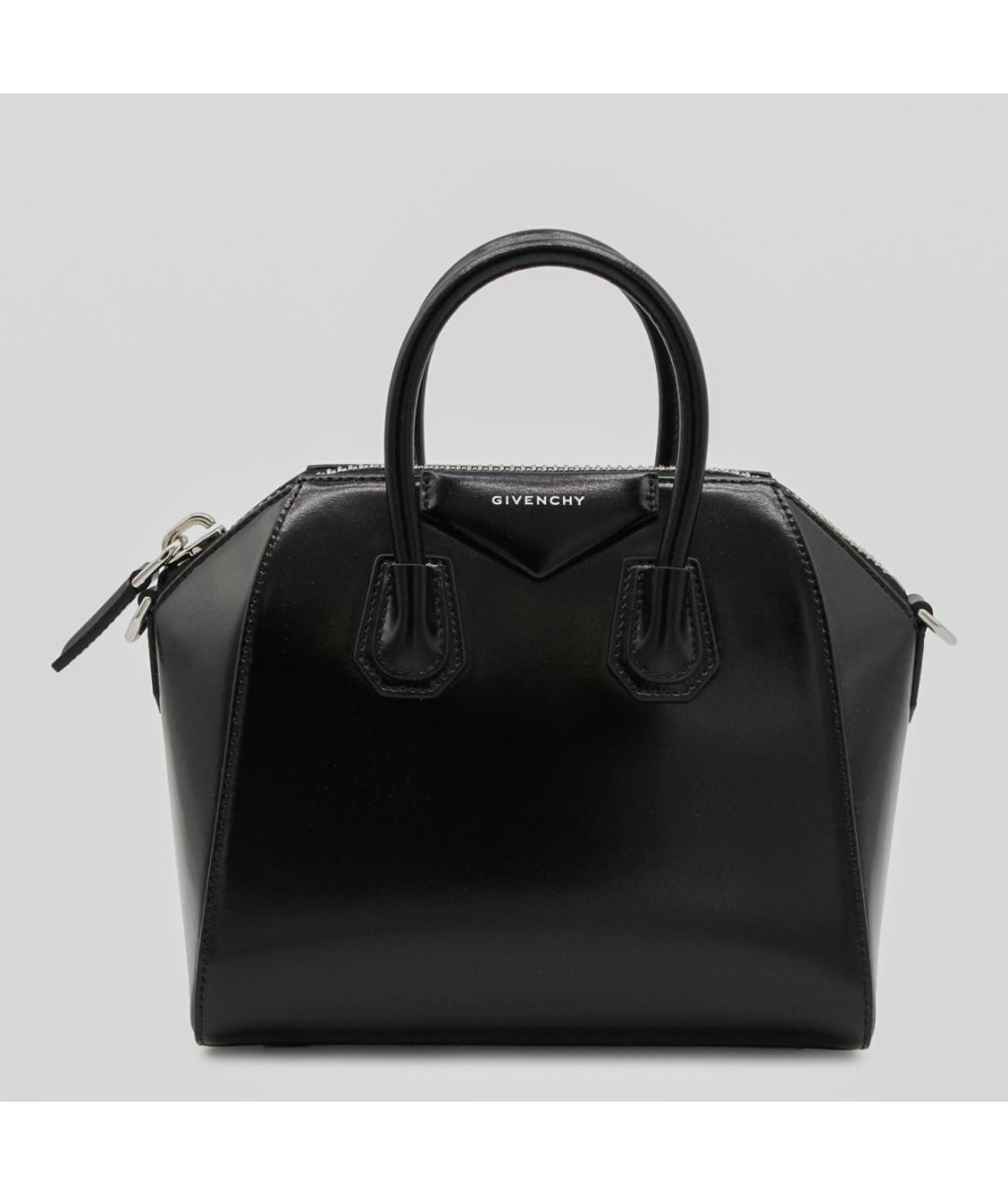 GIVENCHY Черная кожаная сумка тоут, фото 5