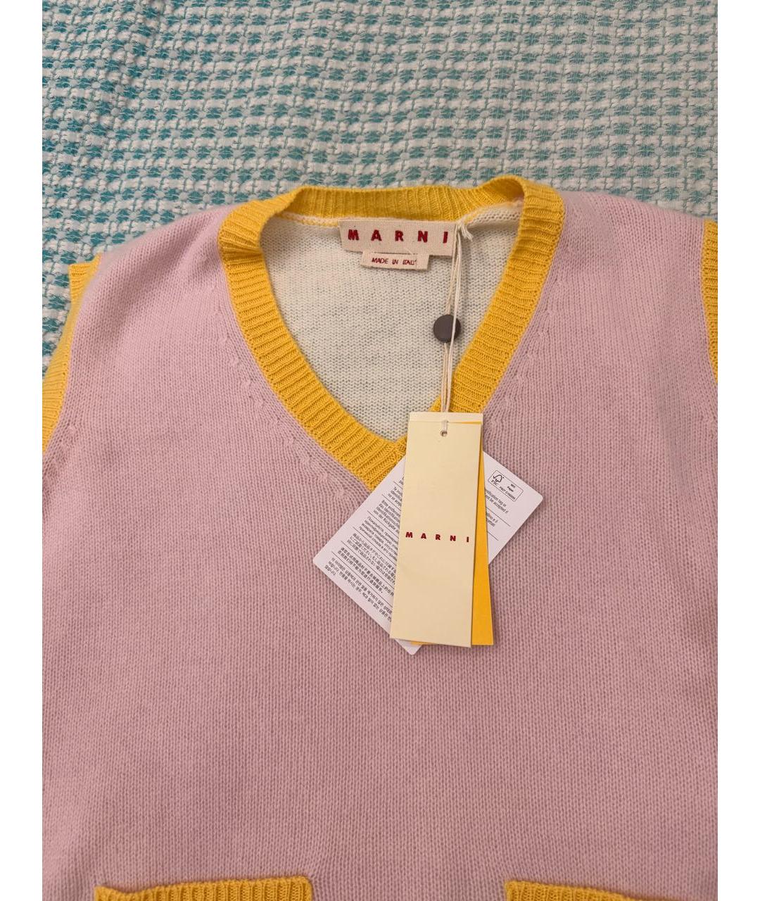 MARNI Мульти кашемировая жилетка, фото 3