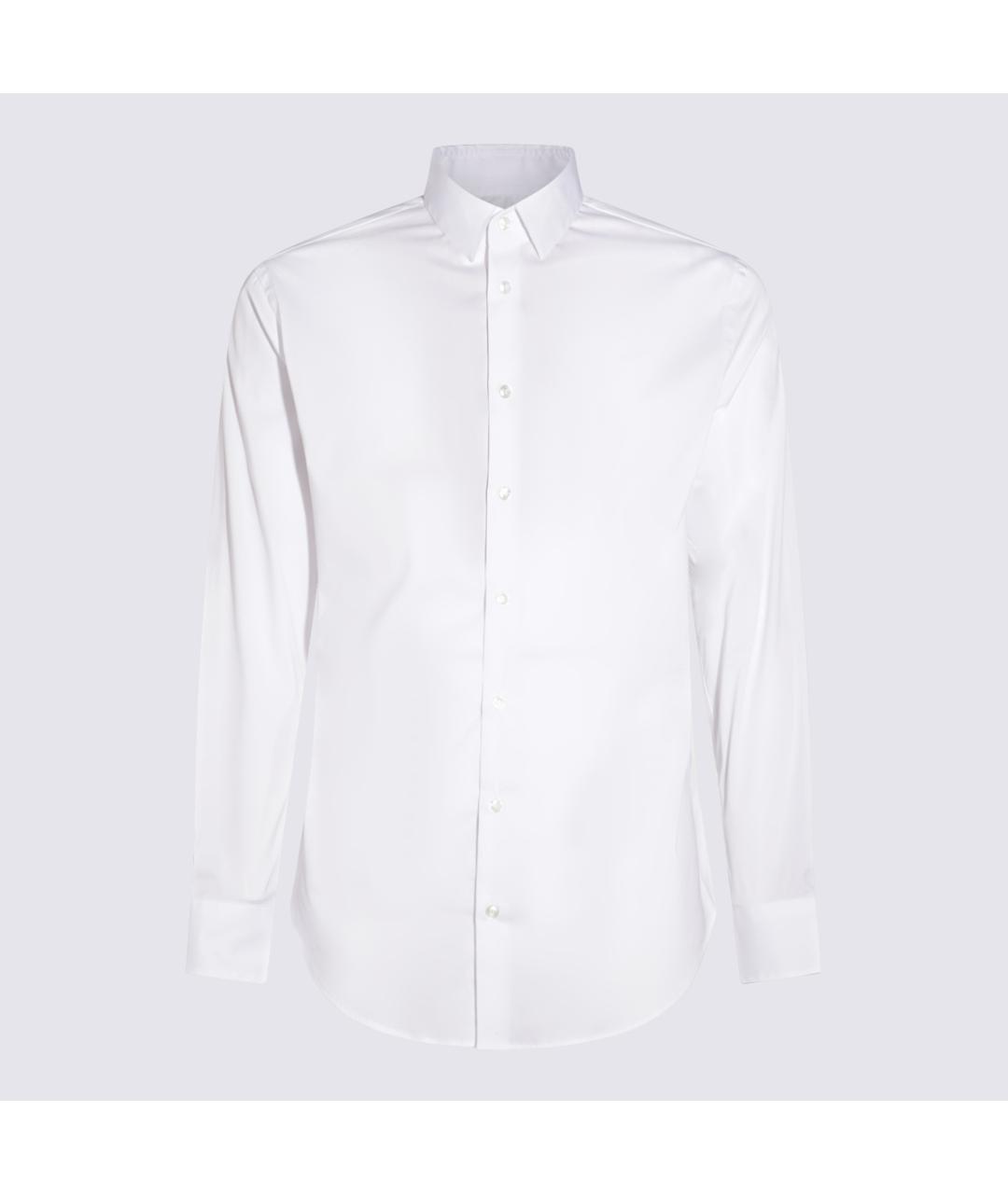 GIORGIO ARMANI Белая хлопковая классическая рубашка, фото 3