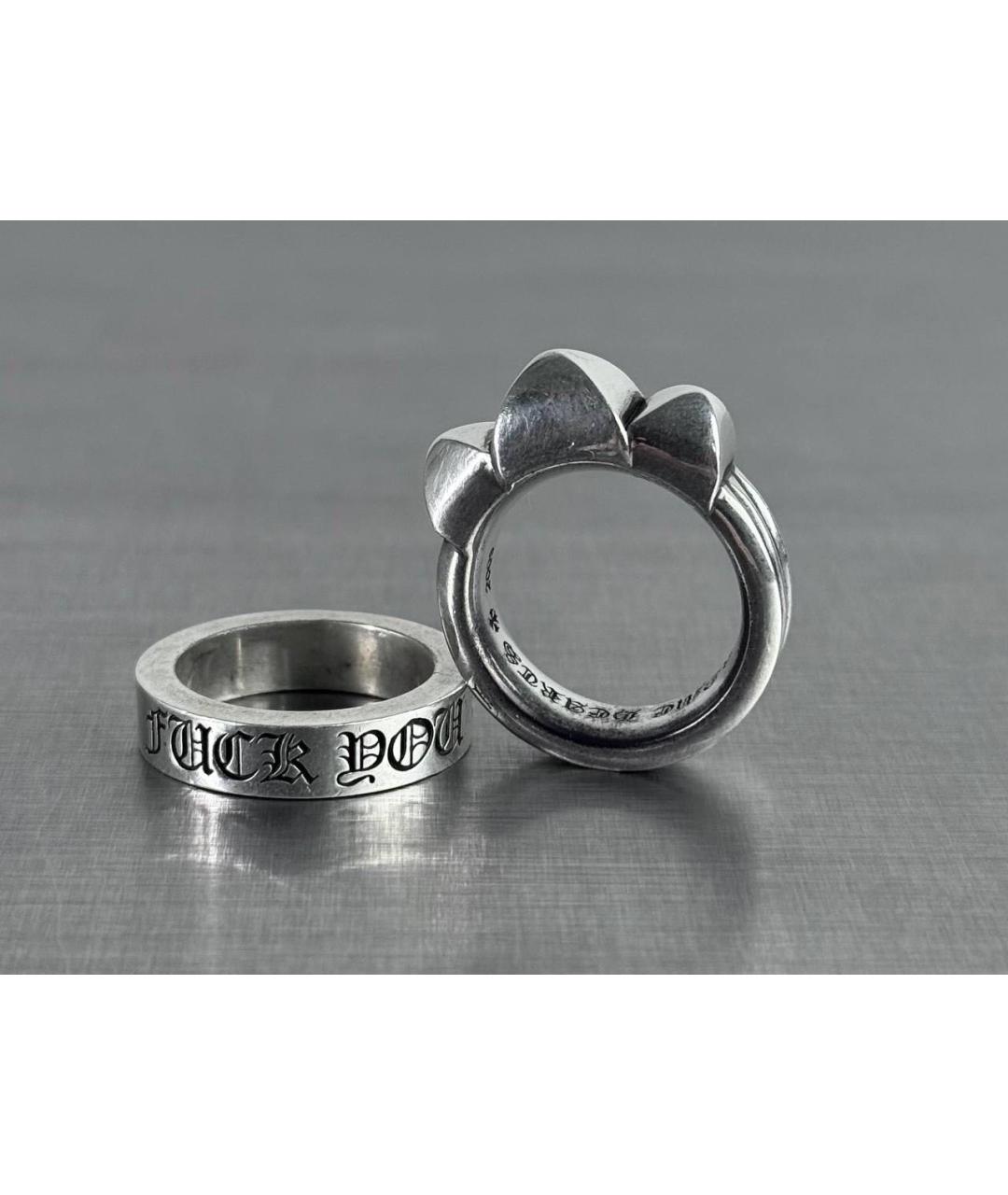 CHROME HEARTS Серебряное серебряное кольцо, фото 2
