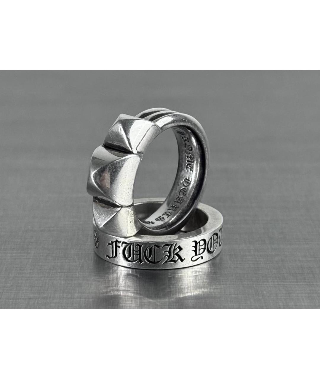 CHROME HEARTS Серебряное серебряное кольцо, фото 3