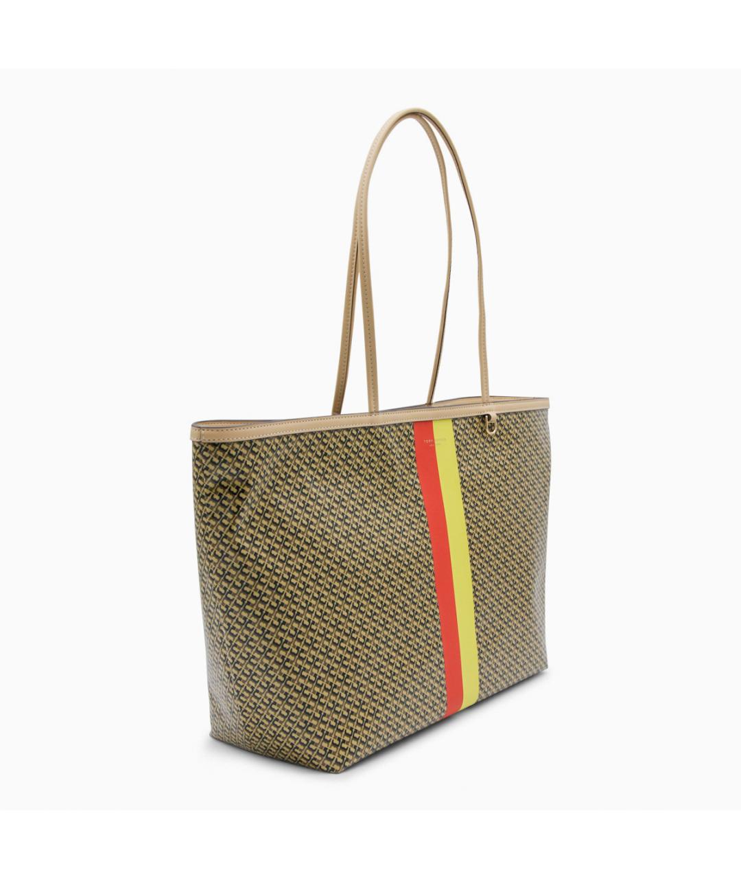 TORY BURCH Коричневая хлопковая сумка тоут, фото 2