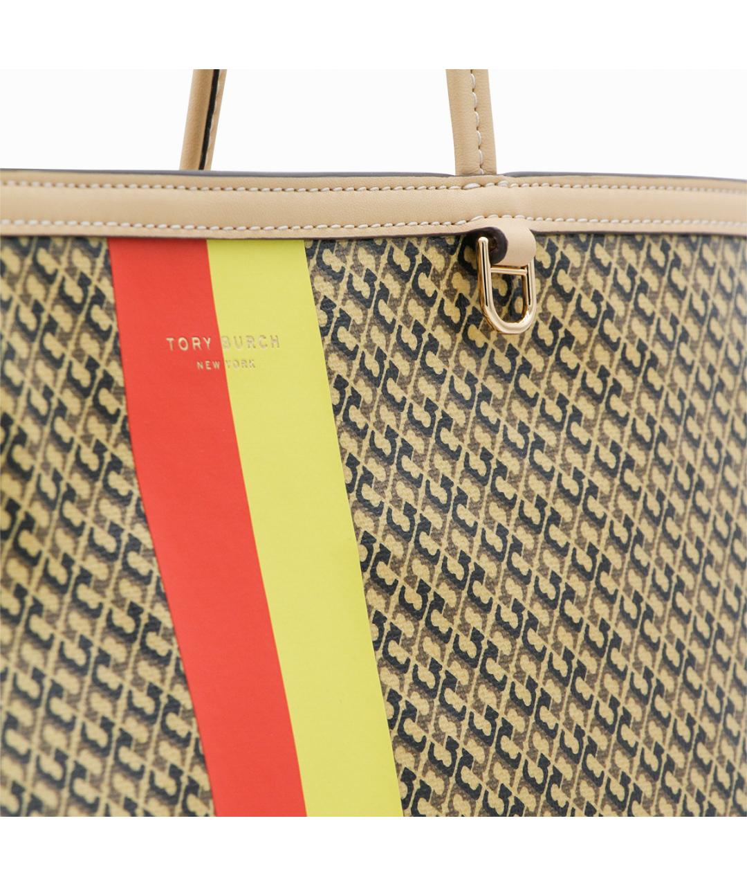 TORY BURCH Коричневая хлопковая сумка тоут, фото 4