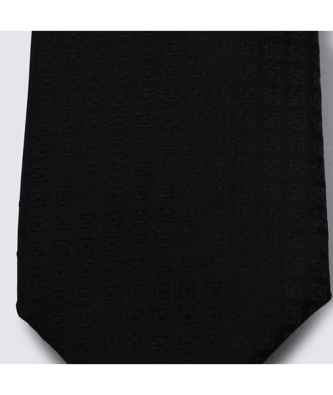 CANALI Черный шелковый галстук, фото 2