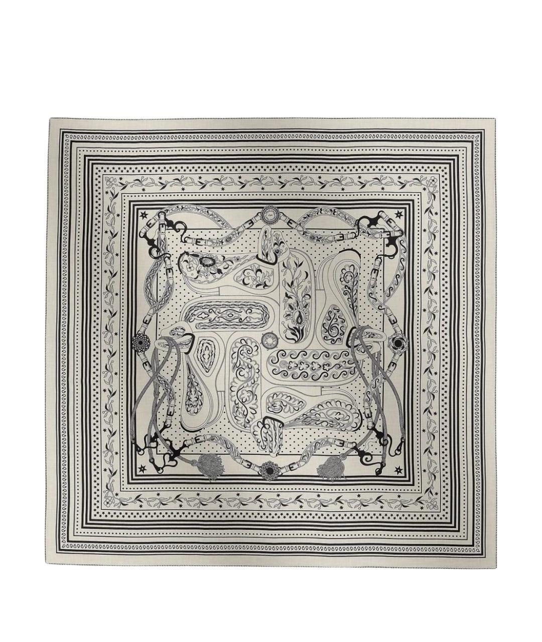 HERMES Мульти кашемировый платок, фото 1