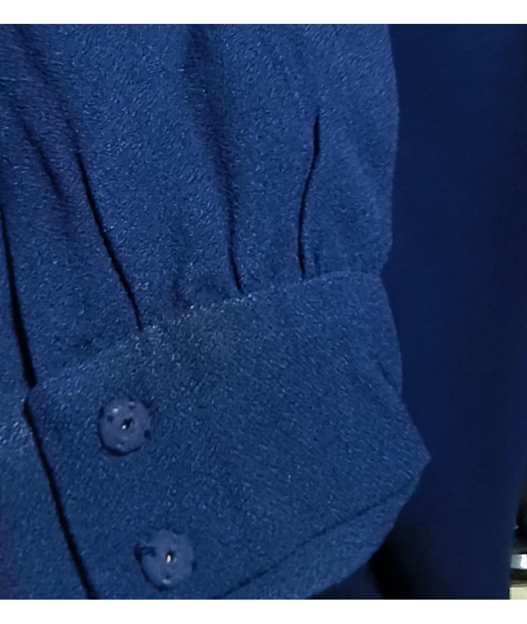 MIU MIU Темно-синее ацетатное повседневное платье, фото 4