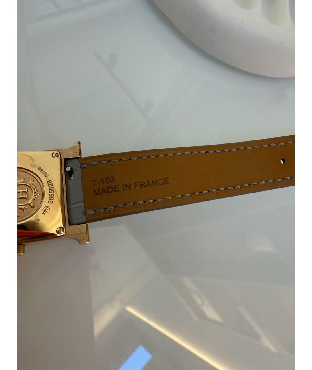 HERMES Часы из желтого золота, фото 6
