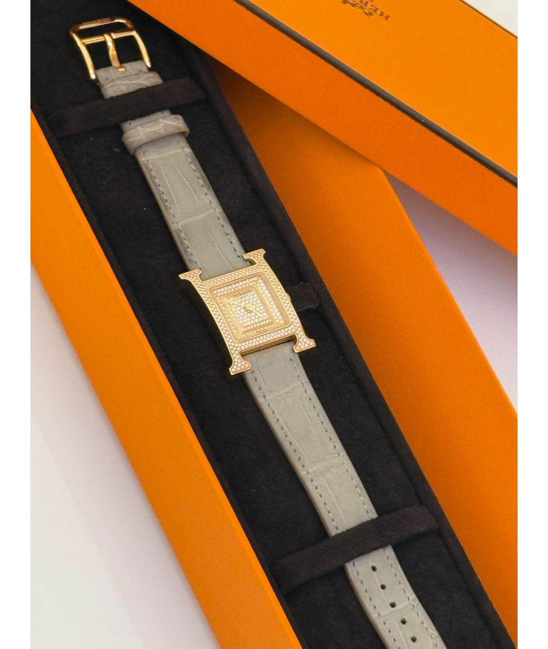 HERMES Часы из желтого золота, фото 3