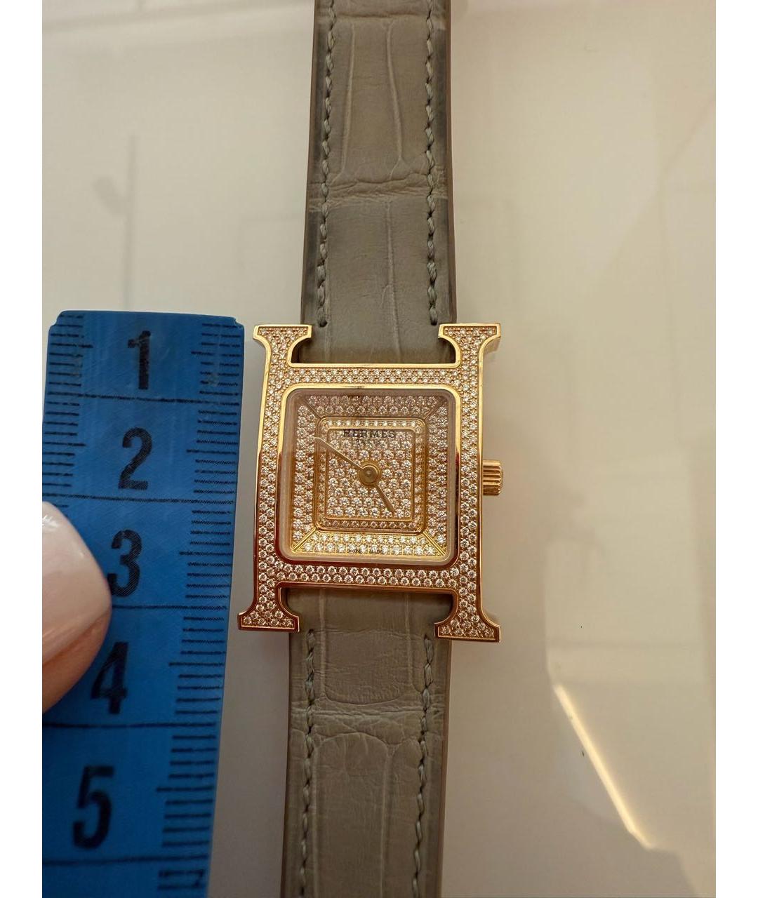 HERMES Часы из желтого золота, фото 4