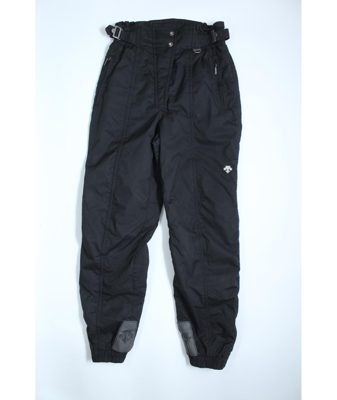 DESCENTE Черные полиэстеровые спортивные брюки и шорты, фото 2