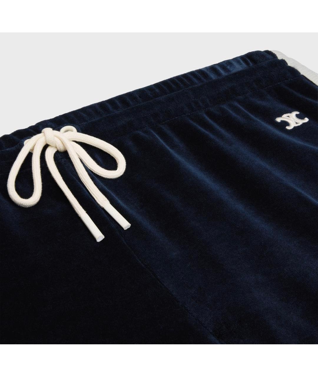 CELINE Темно-синие хлопковые шорты, фото 9
