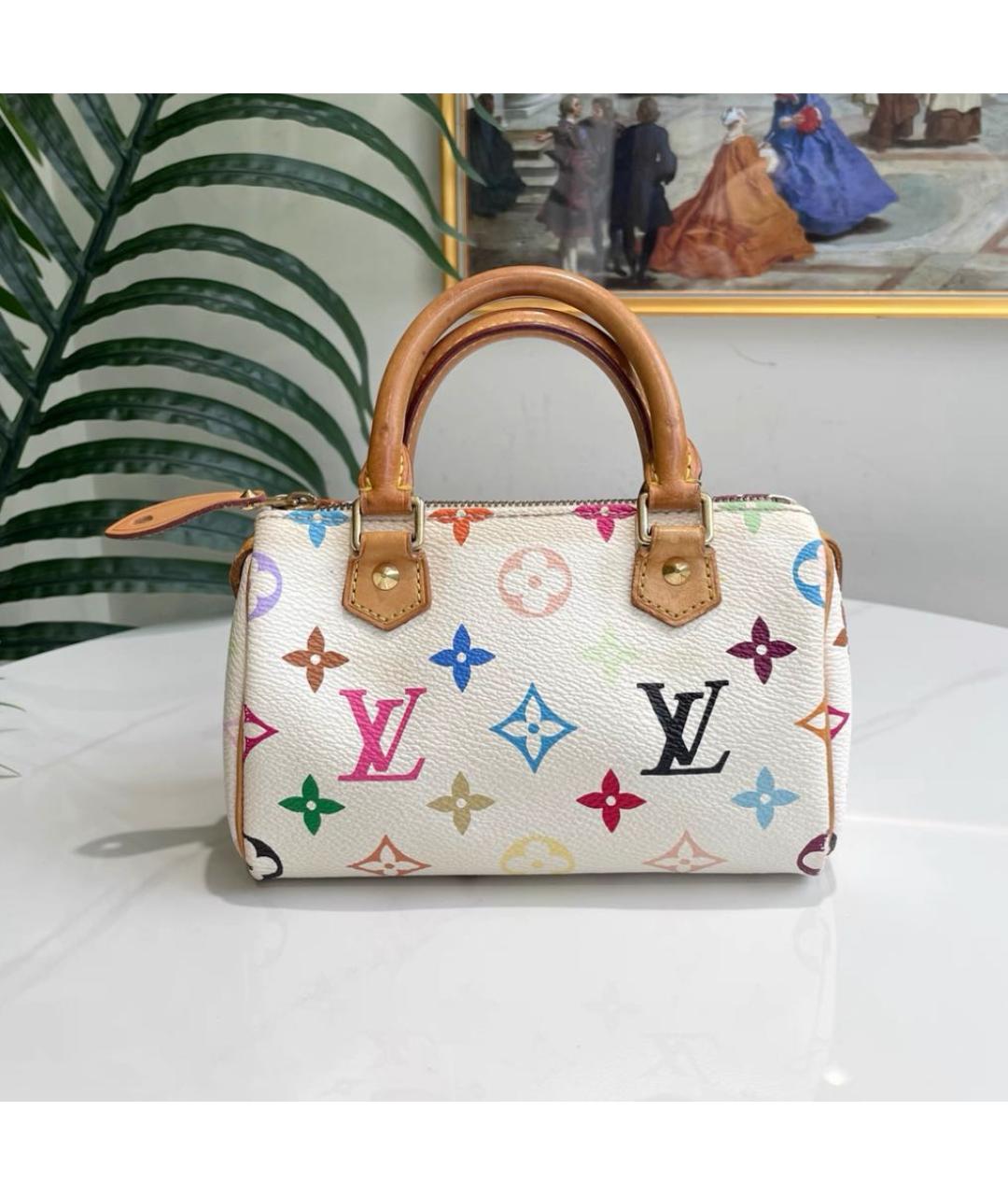 LOUIS VUITTON Белая сумка с короткими ручками, фото 5