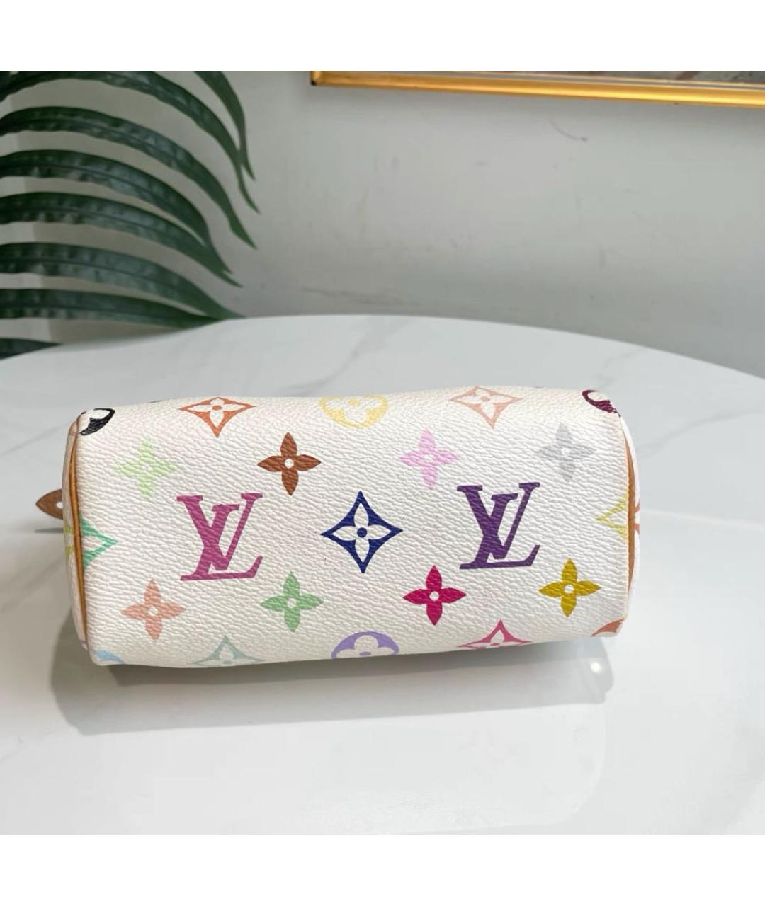 LOUIS VUITTON Белая сумка с короткими ручками, фото 4