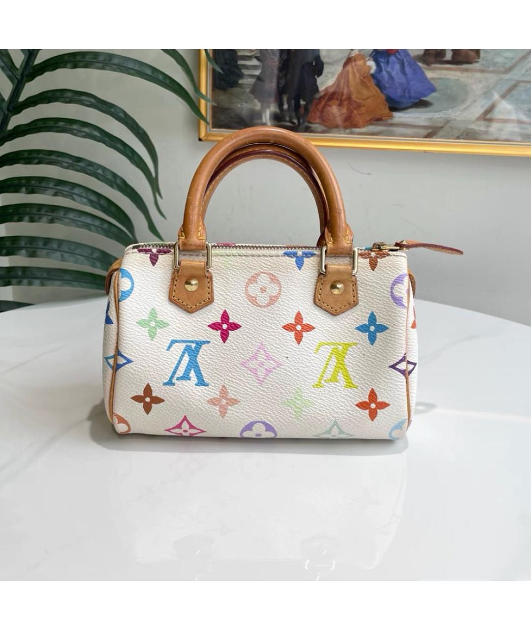 LOUIS VUITTON Белая сумка с короткими ручками, фото 2