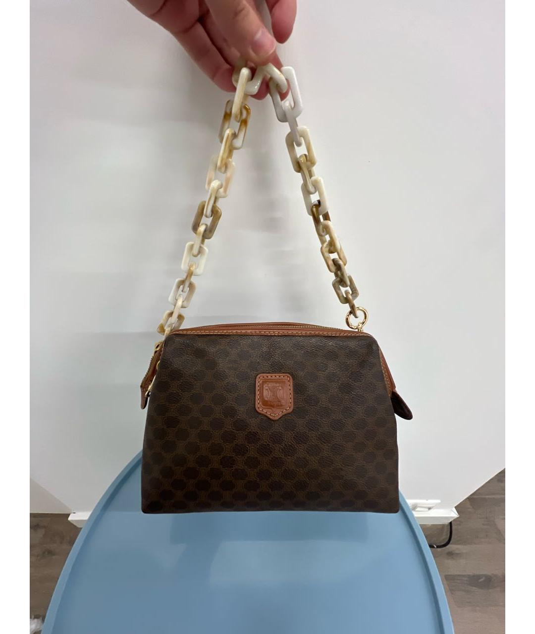 CELINE Коричневая косметичка, фото 8