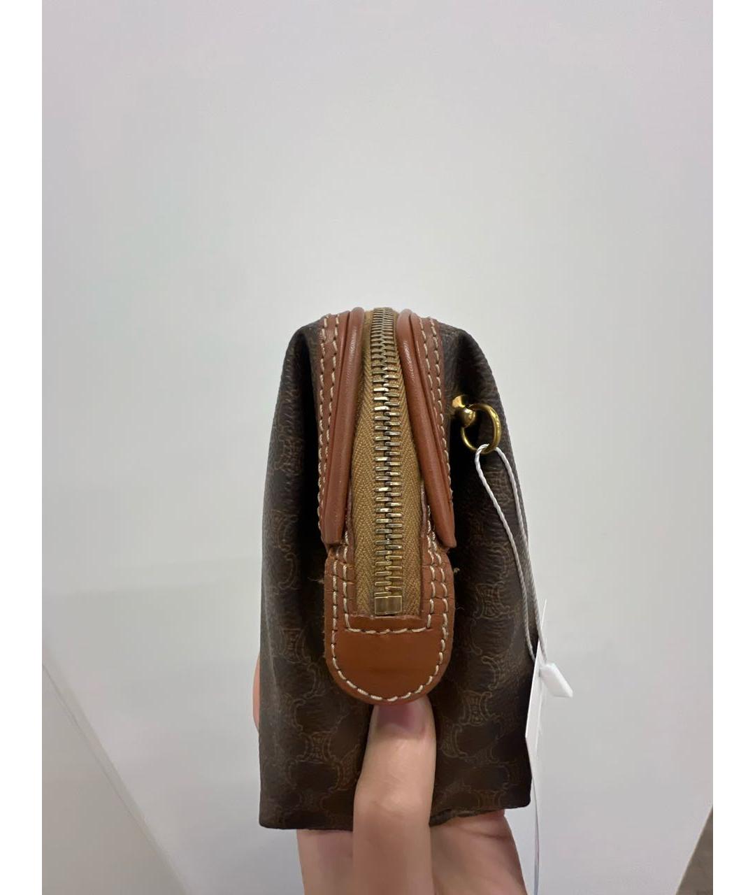 CELINE Коричневая косметичка, фото 6