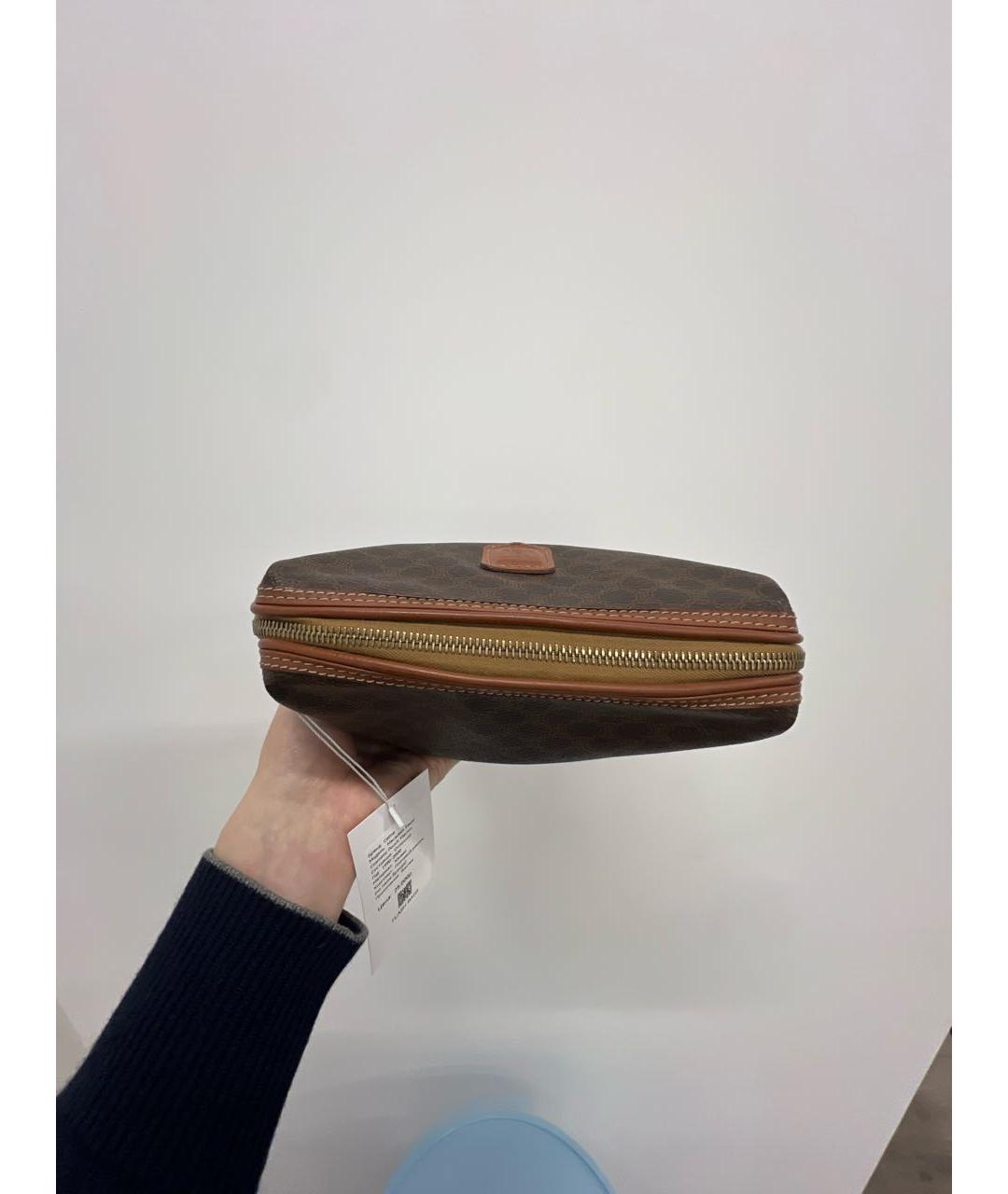 CELINE Коричневая косметичка, фото 5