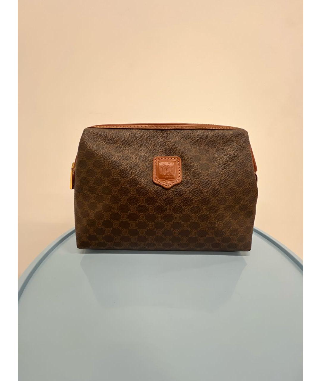 CELINE Коричневая косметичка, фото 9