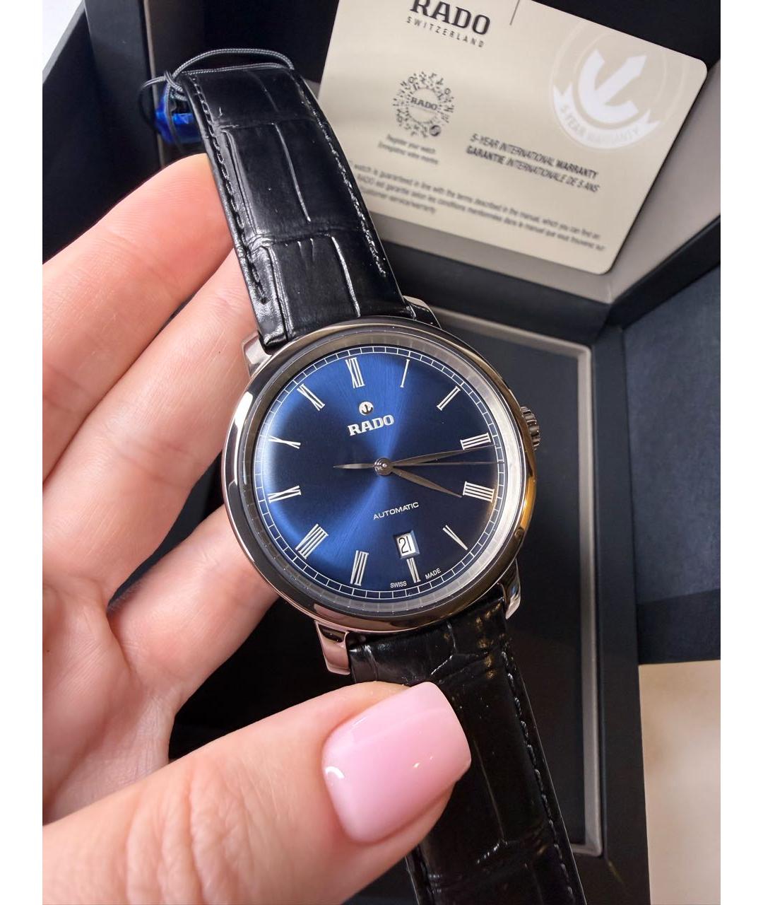 RADO Синие керамические часы, фото 6