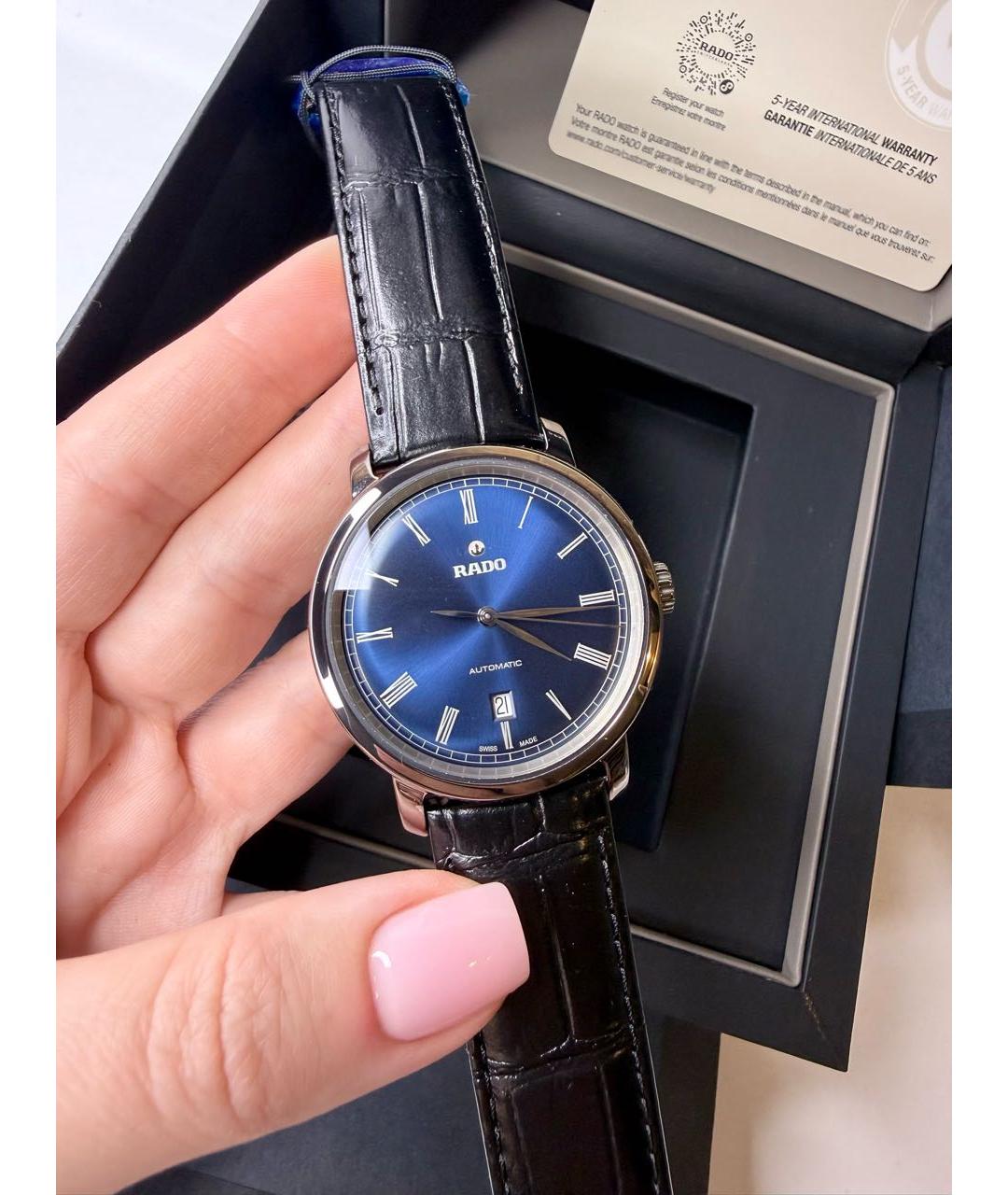 RADO Синие керамические часы, фото 8