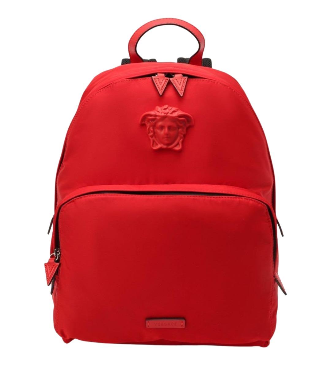 VERSACE Красный тканевый рюкзак, фото 1