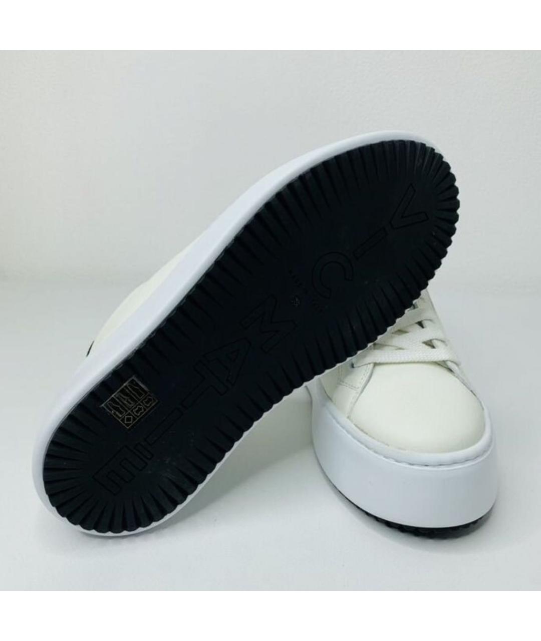 VIC MATIE Белые кожаные кроссовки, фото 5