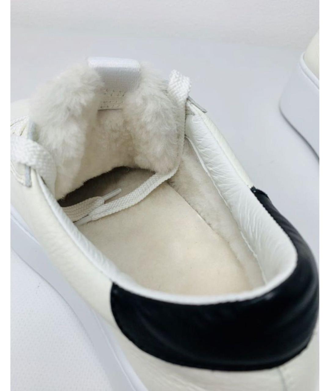 VIC MATIE Белые кожаные кроссовки, фото 6