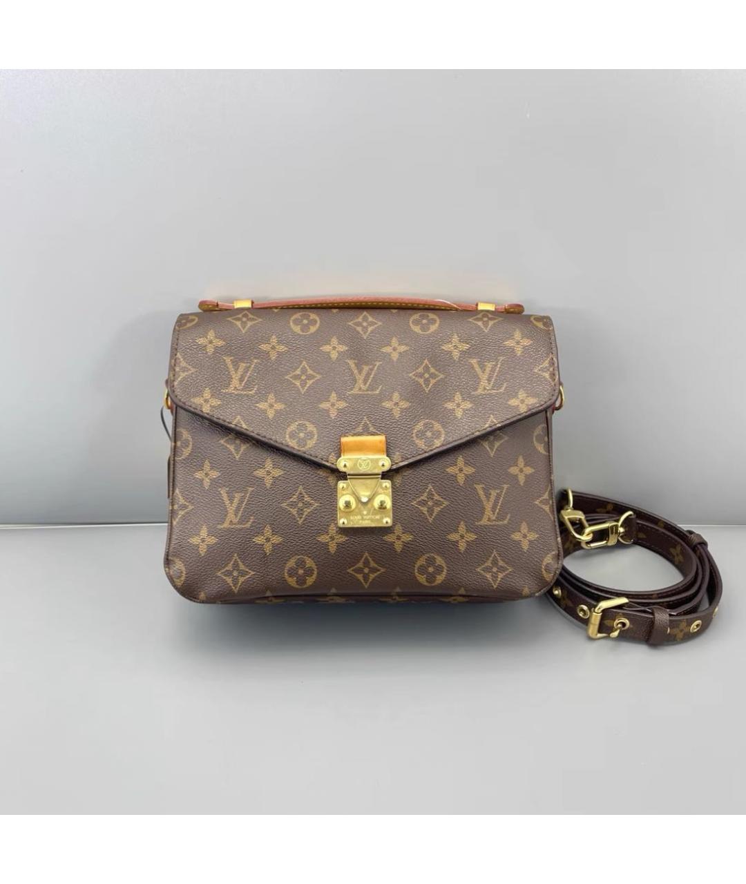 LOUIS VUITTON Коричневая сумка через плечо, фото 6
