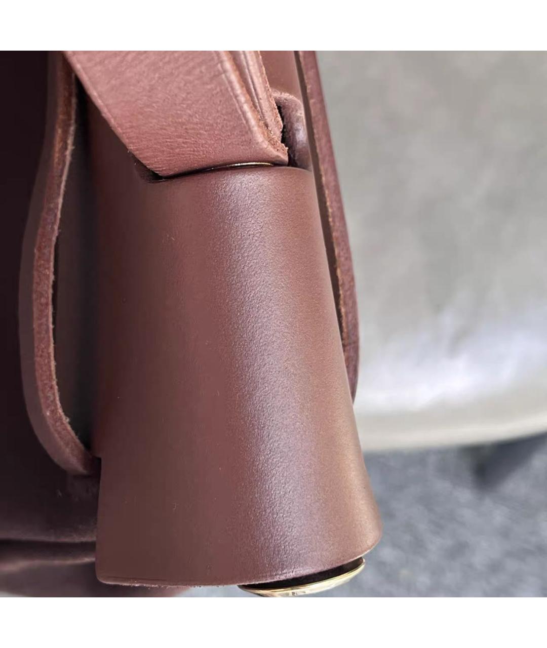 HERMES Коричневая тканевая сумка через плечо, фото 6