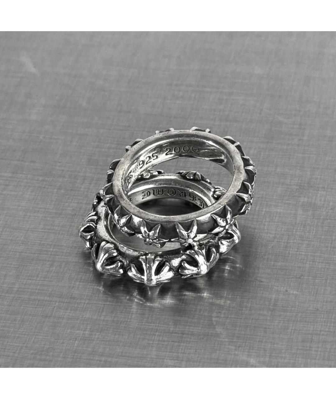 CHROME HEARTS Серебряное серебряное кольцо, фото 2