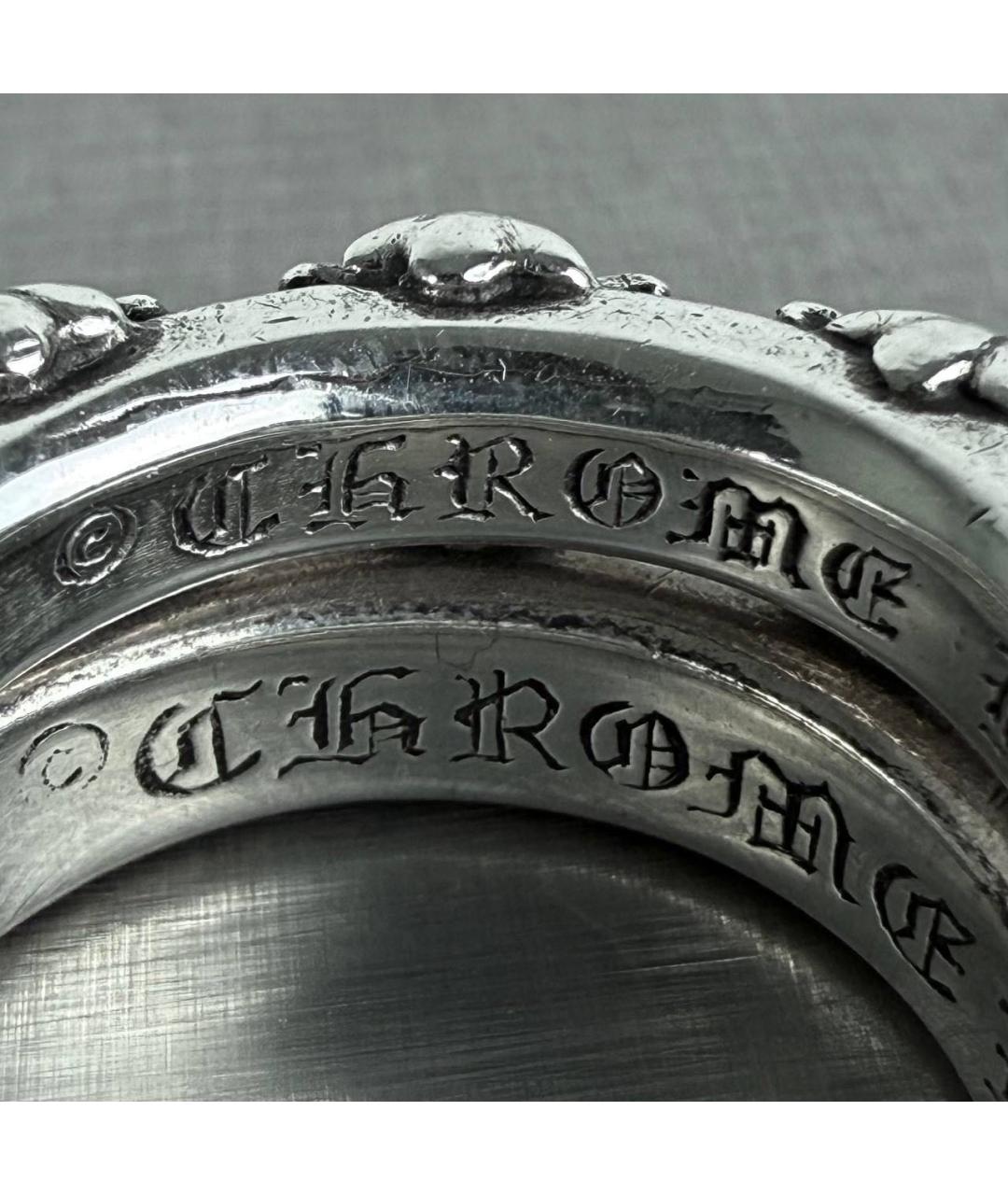 CHROME HEARTS Серебряное серебряное кольцо, фото 4