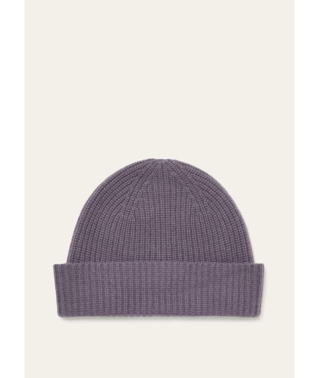 LORO PIANA Фиолетовая кашемировая шапка, фото 4