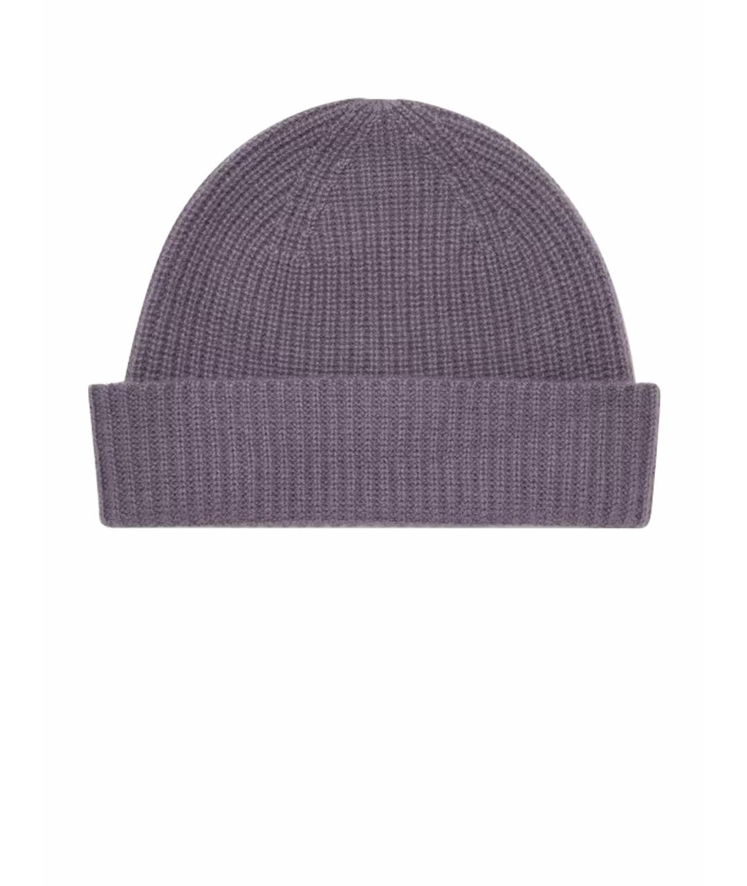 LORO PIANA Фиолетовая кашемировая шапка, фото 1