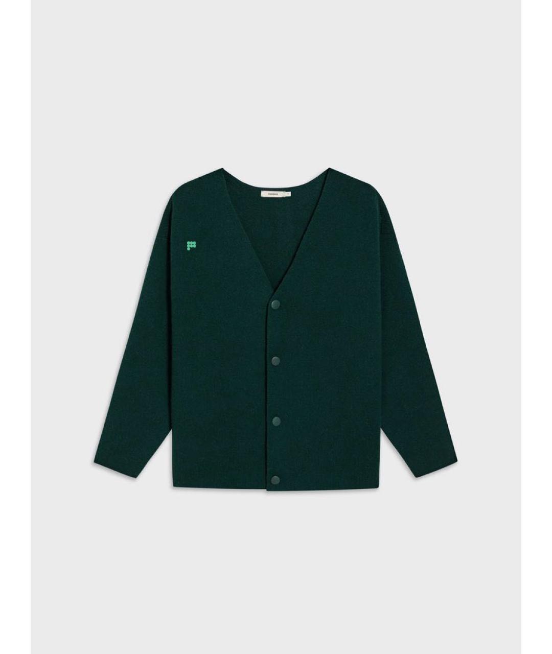 THE PANGAIA Зеленый кашемировый кардиган, фото 5