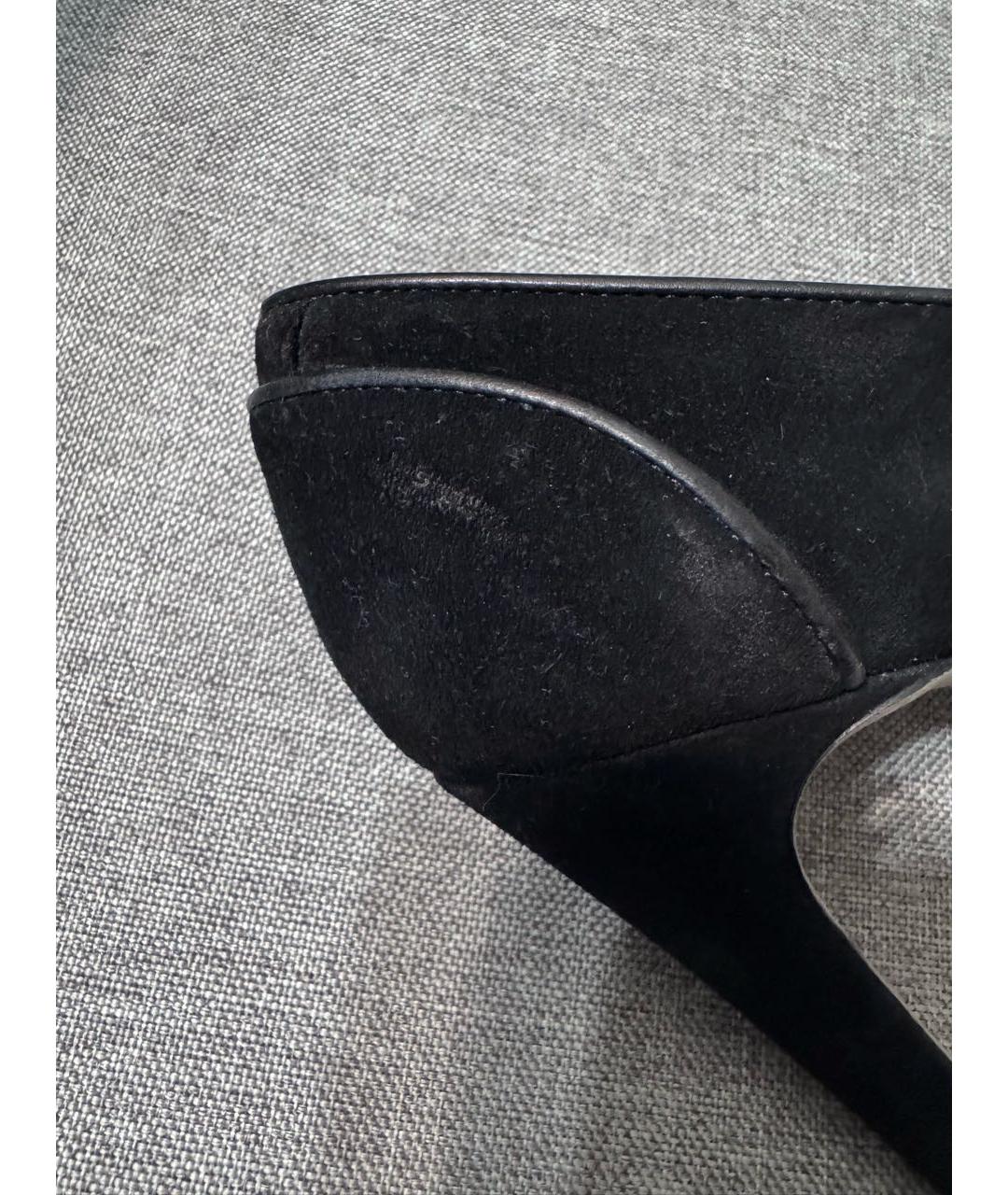 GUCCI Черные замшевые туфли, фото 7