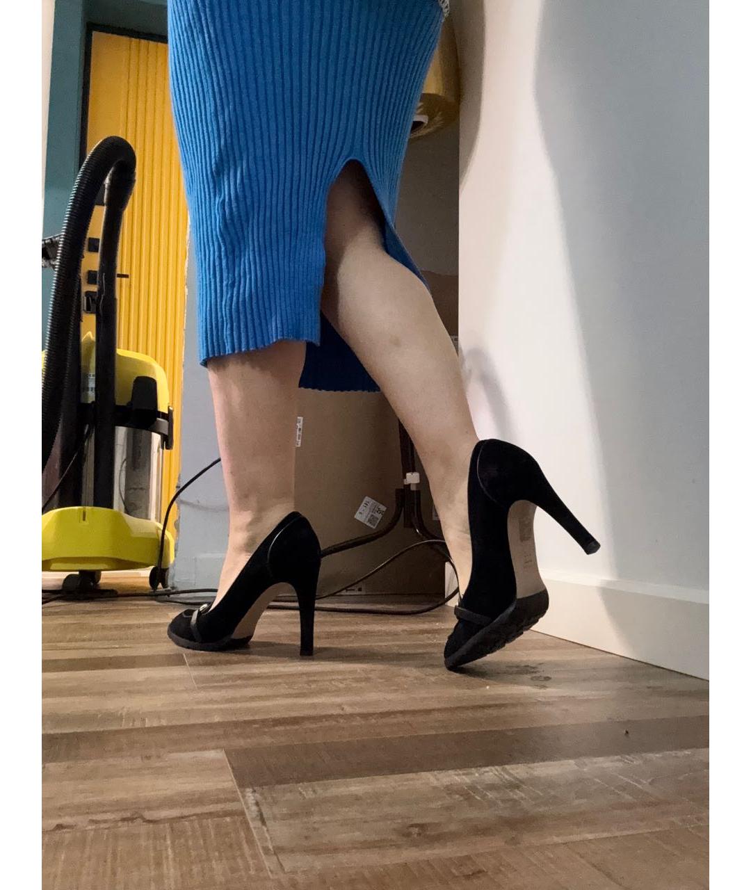 GUCCI Черные замшевые туфли, фото 8