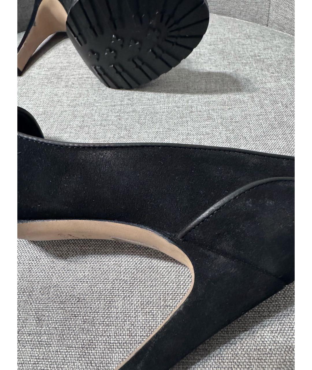 GUCCI Черные замшевые туфли, фото 6