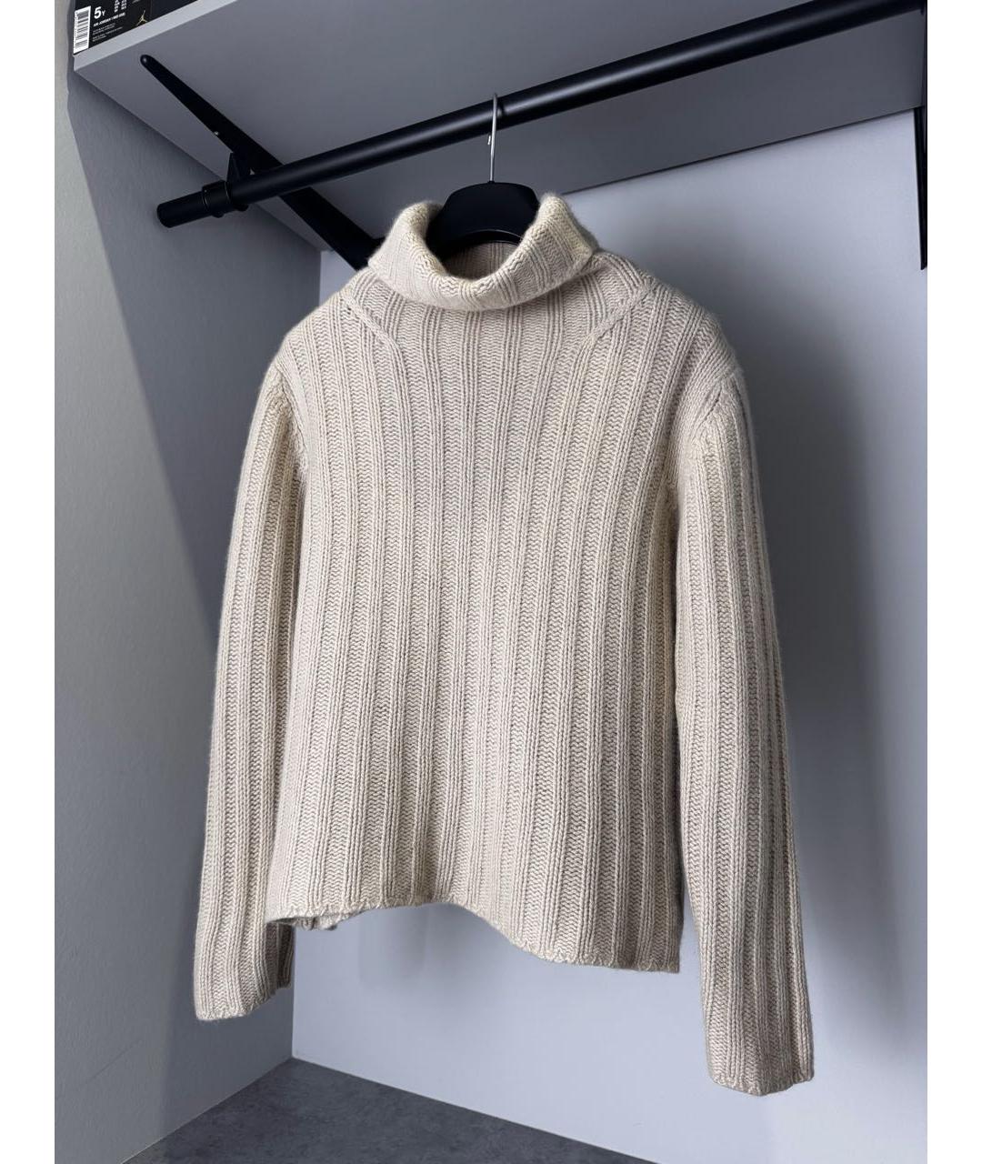 BURBERRY Бежевый кашемировый джемпер / свитер, фото 7