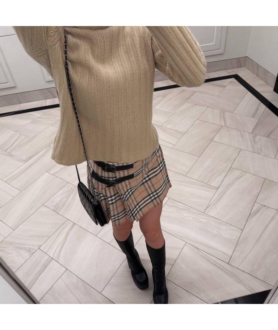 BURBERRY Бежевый кашемировый джемпер / свитер, фото 6