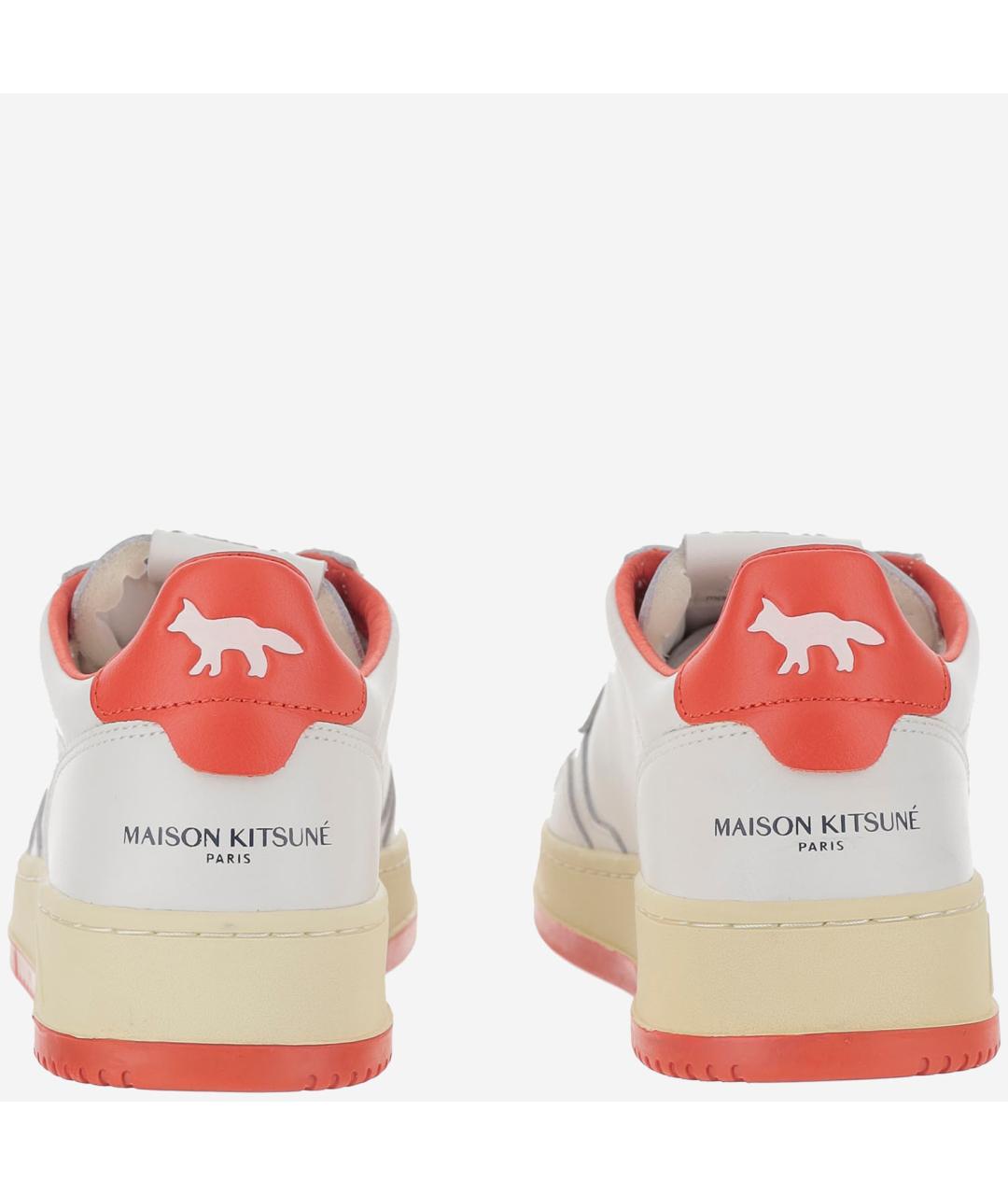 AUTRY Белые кожаные низкие кроссовки / кеды, фото 4