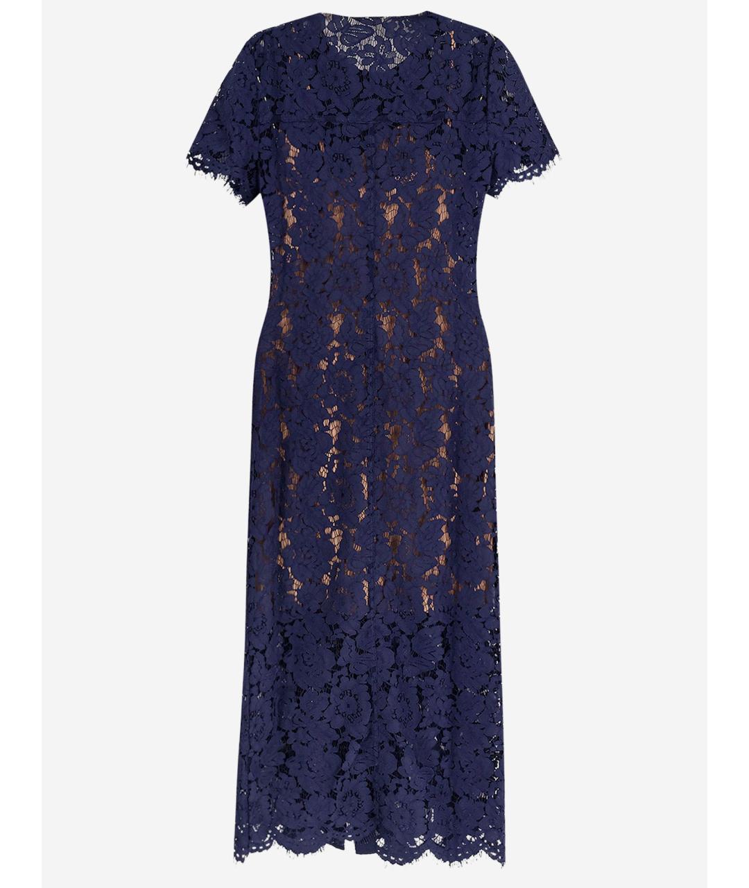 SELF-PORTRAIT Синее полиэстеровое повседневное платье, фото 2