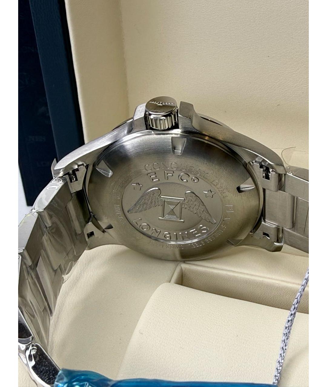 LONGINES Серебряные стальные часы, фото 2