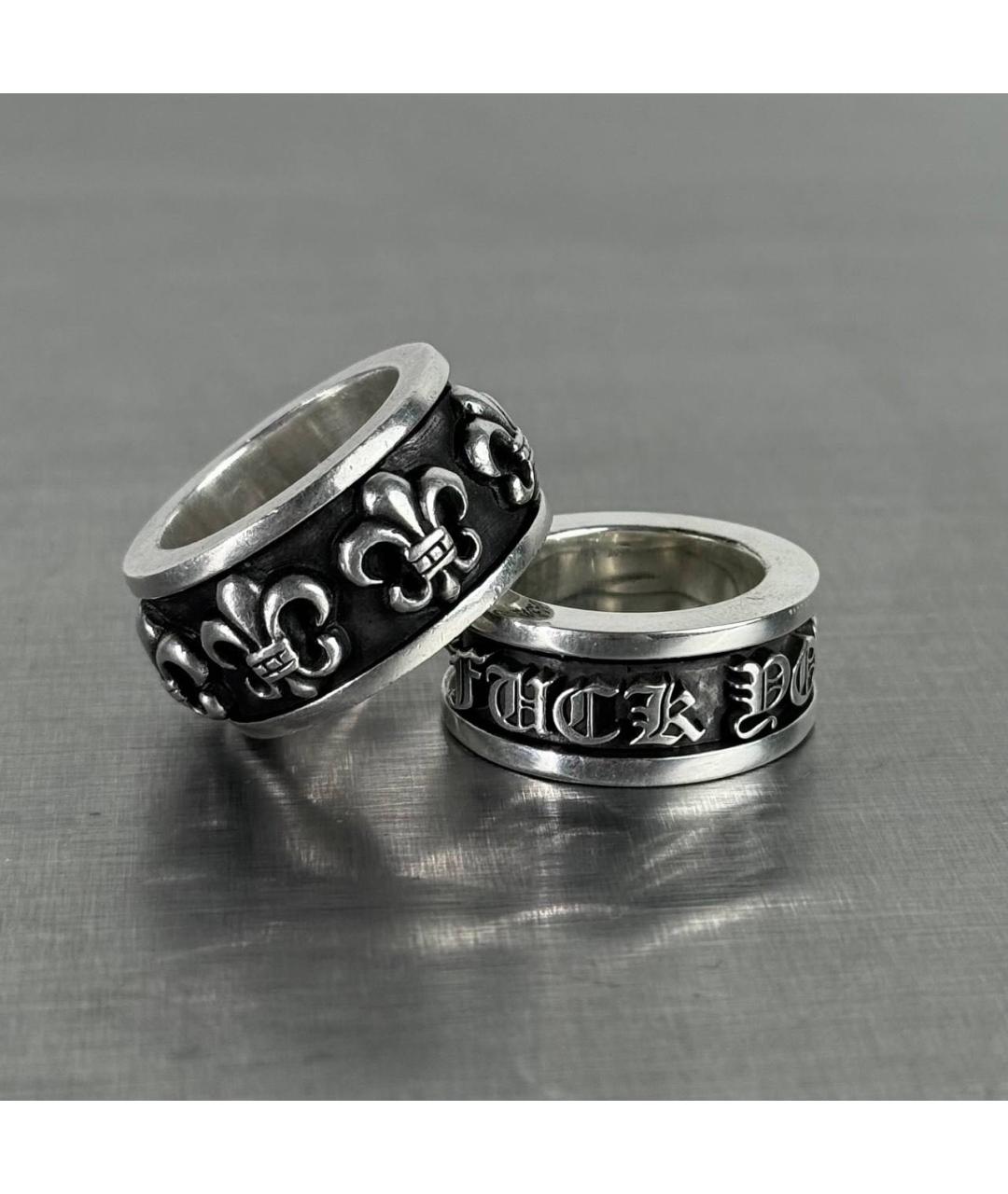 CHROME HEARTS Серебряное серебряное кольцо, фото 2