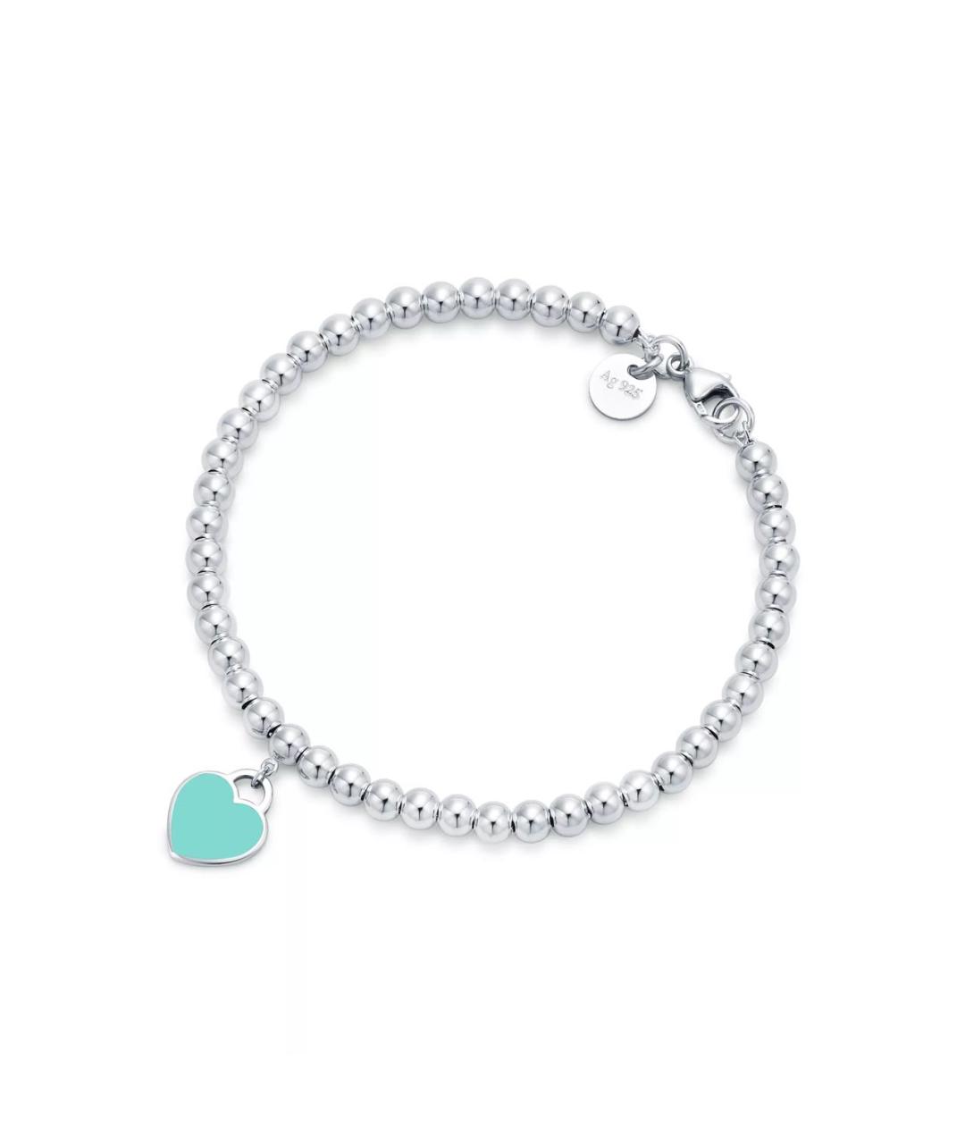 TIFFANY&CO Бирюзовый серебряный браслет, фото 6