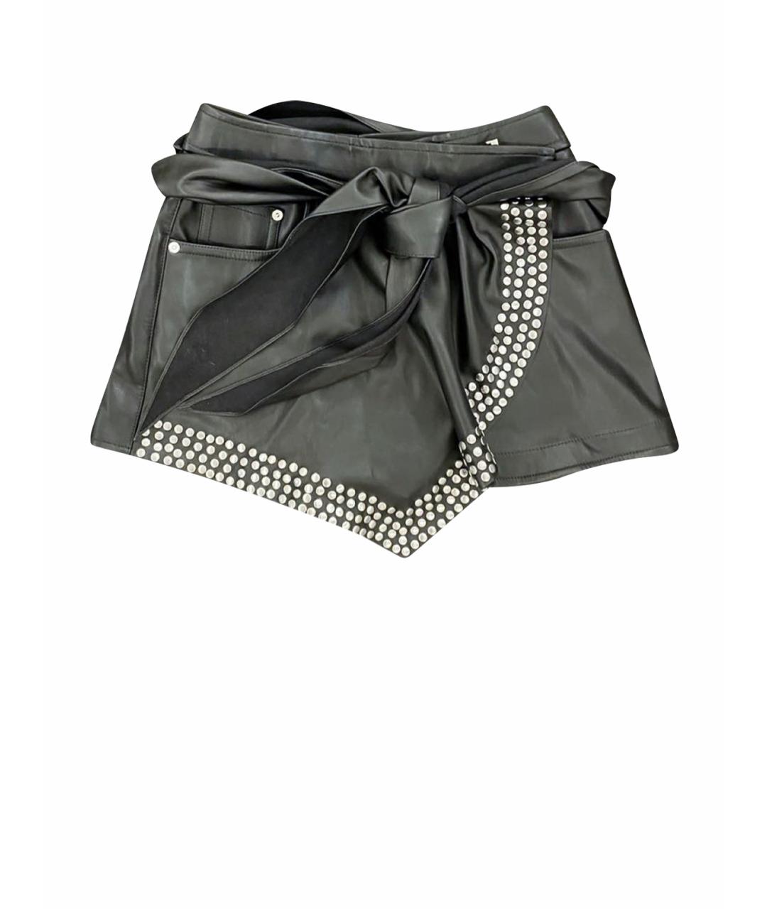 ALEXANDER WANG Черная полиэстеровая юбка-шорты, фото 1