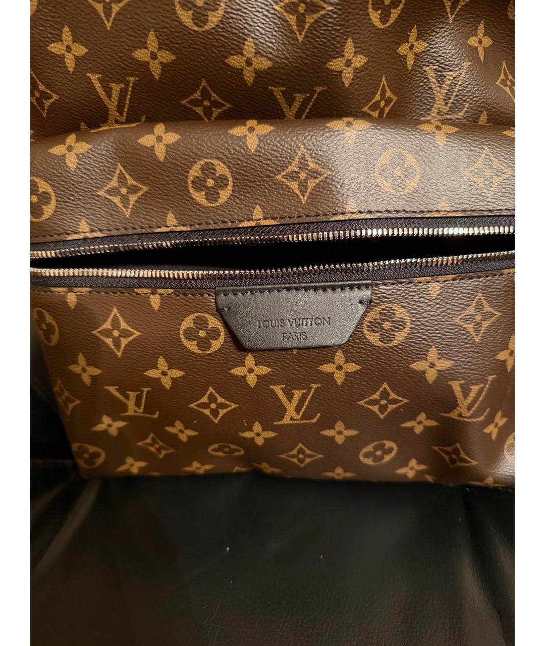 LOUIS VUITTON Коричневый кожаный рюкзак, фото 6