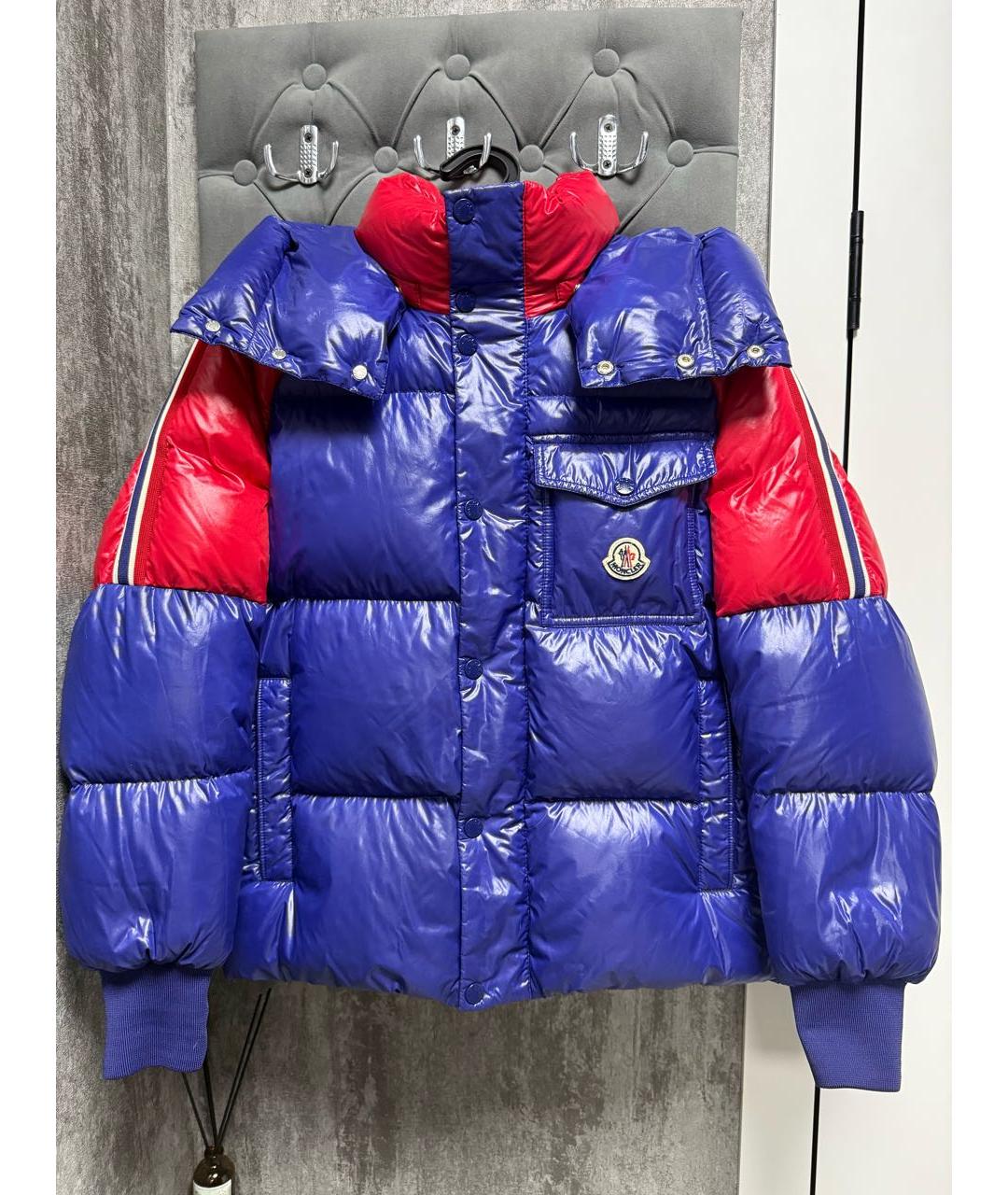 MONCLER Мульти атласный пуховик, фото 5