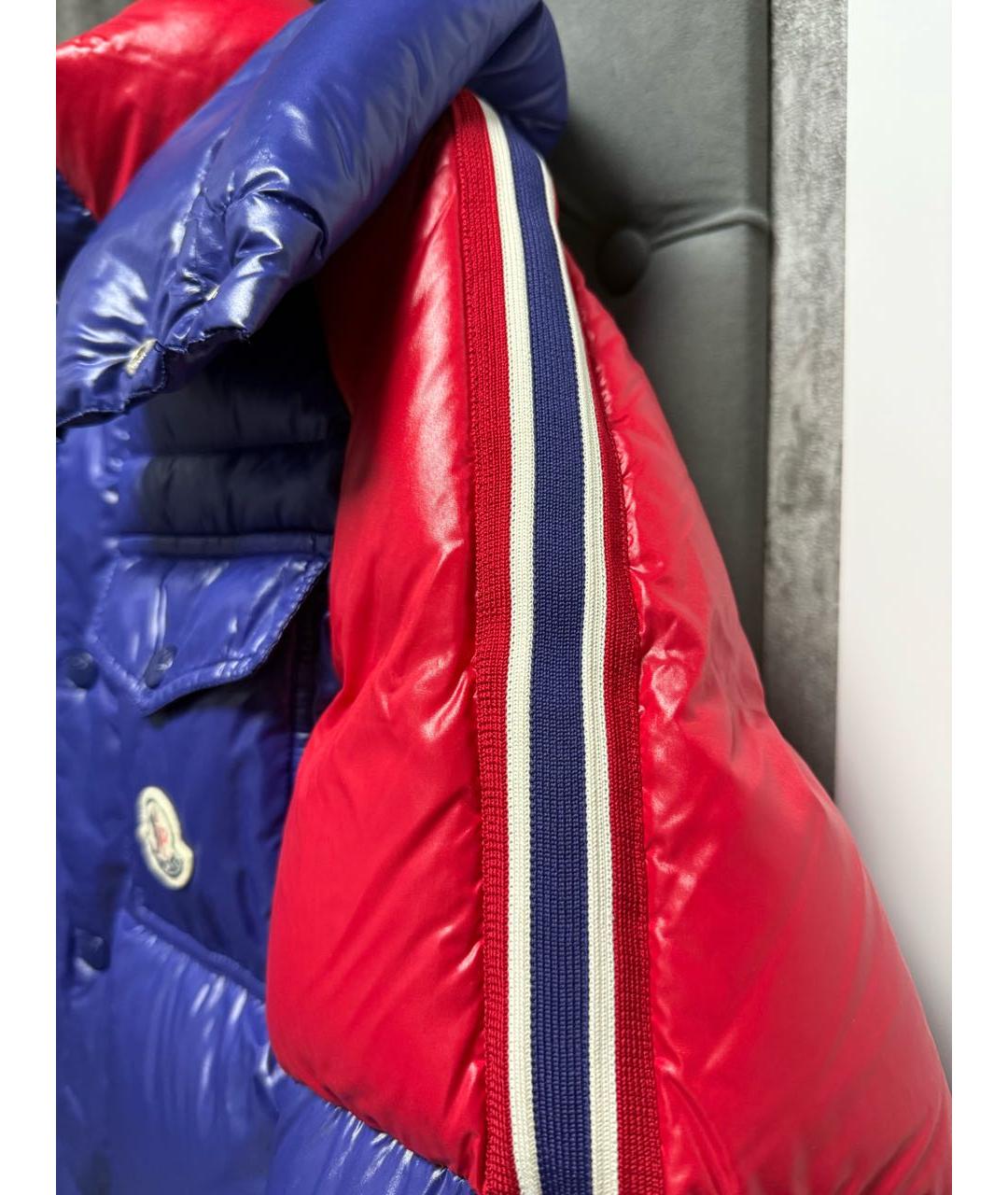 MONCLER Мульти атласный пуховик, фото 4