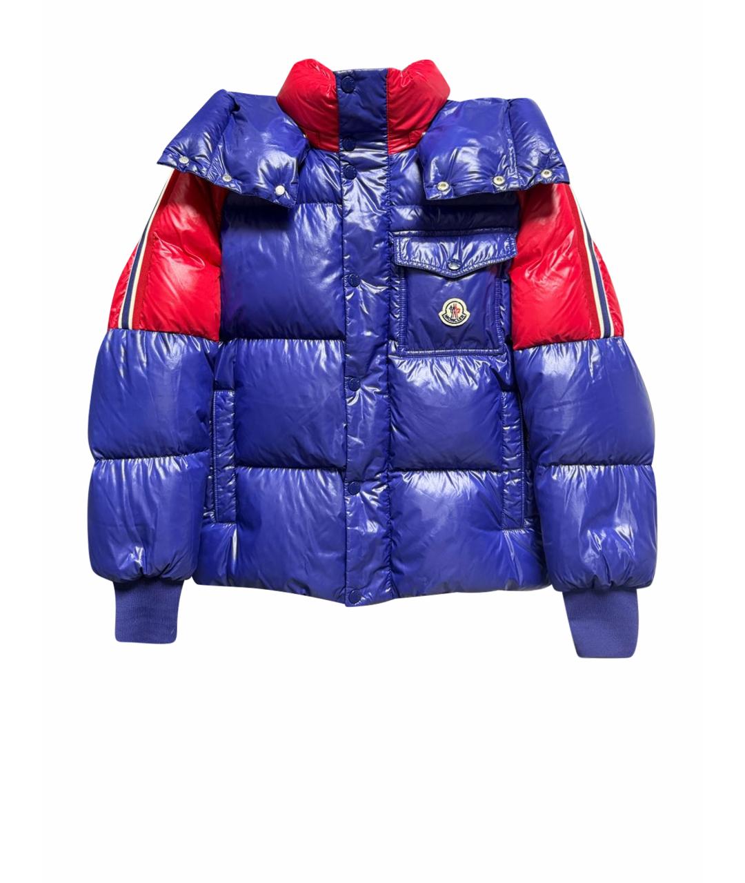 MONCLER Мульти атласный пуховик, фото 1