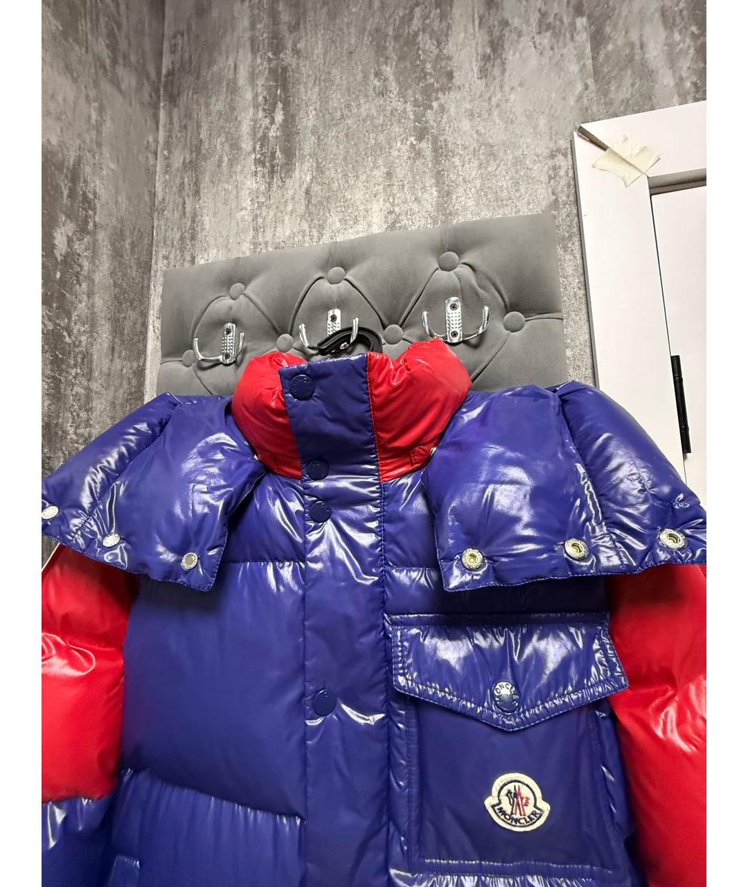 MONCLER Мульти атласный пуховик, фото 3